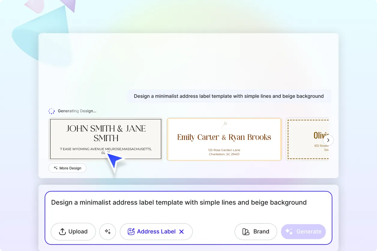 Free AI Address Label Generator, Free Address Label Maker Online